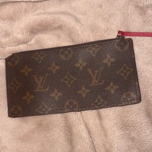 Louis Vuitton Monogram Key Holder with Red Accent